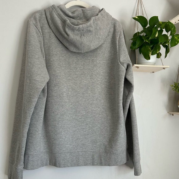 🩷AUTHENTIC CHAMPION GRAY HOODIE SWEATSHIRT FALL WINTER SIZE LARGE LOGO - Picture 8 of 8